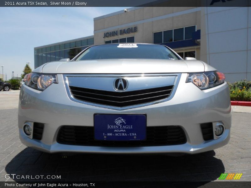 Silver Moon / Ebony 2011 Acura TSX Sedan
