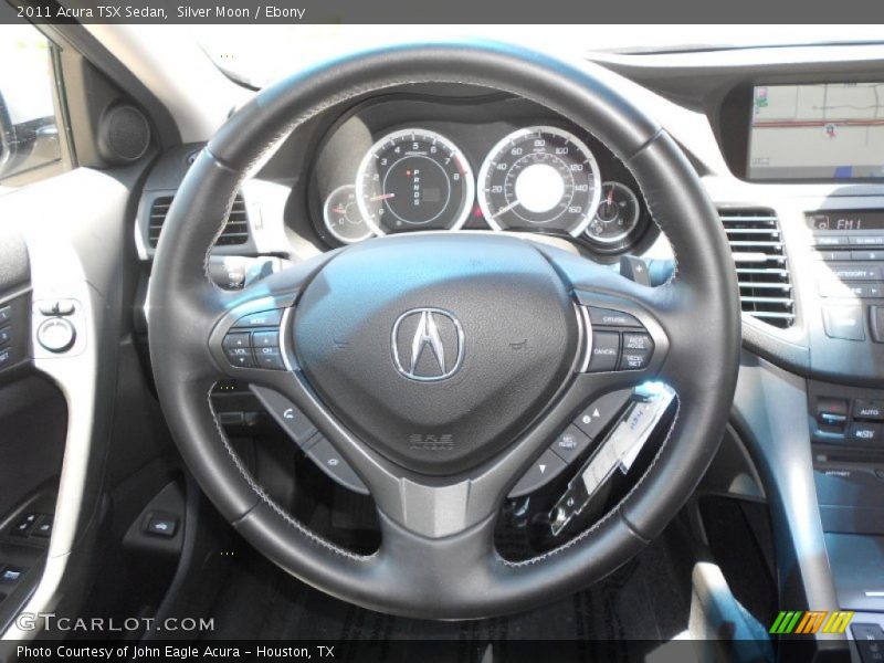 Silver Moon / Ebony 2011 Acura TSX Sedan