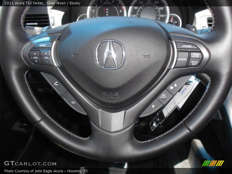 Silver Moon / Ebony 2011 Acura TSX Sedan
