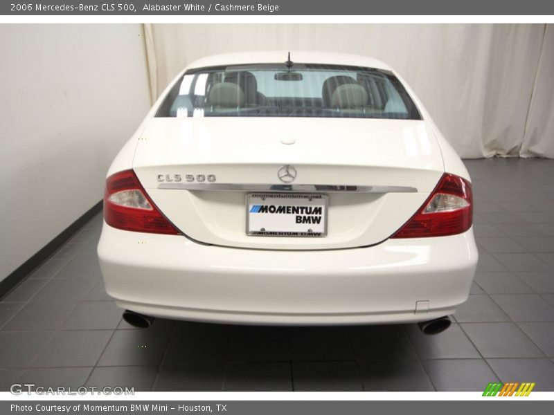Alabaster White / Cashmere Beige 2006 Mercedes-Benz CLS 500