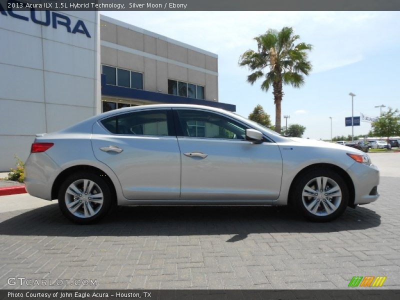 Silver Moon / Ebony 2013 Acura ILX 1.5L Hybrid Technology