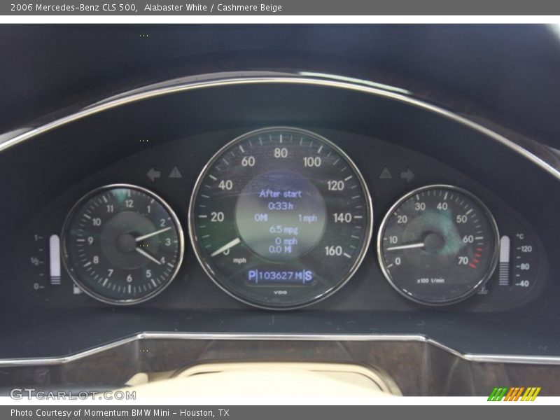 Alabaster White / Cashmere Beige 2006 Mercedes-Benz CLS 500