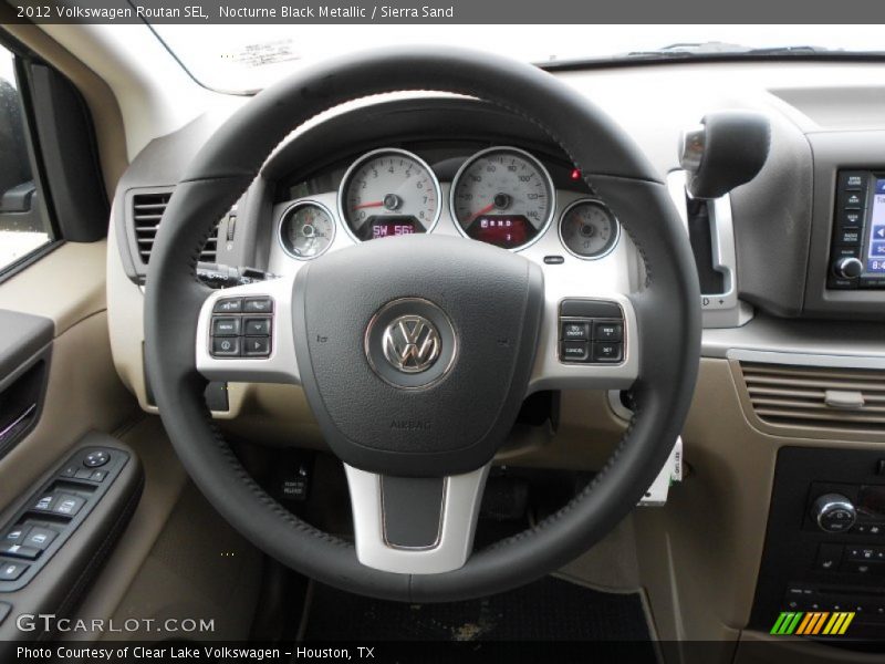 Nocturne Black Metallic / Sierra Sand 2012 Volkswagen Routan SEL