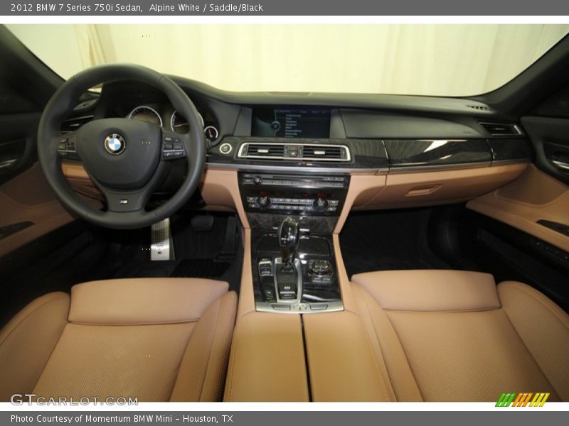 Alpine White / Saddle/Black 2012 BMW 7 Series 750i Sedan