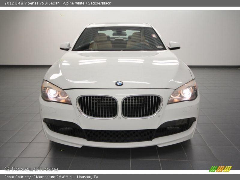 Alpine White / Saddle/Black 2012 BMW 7 Series 750i Sedan