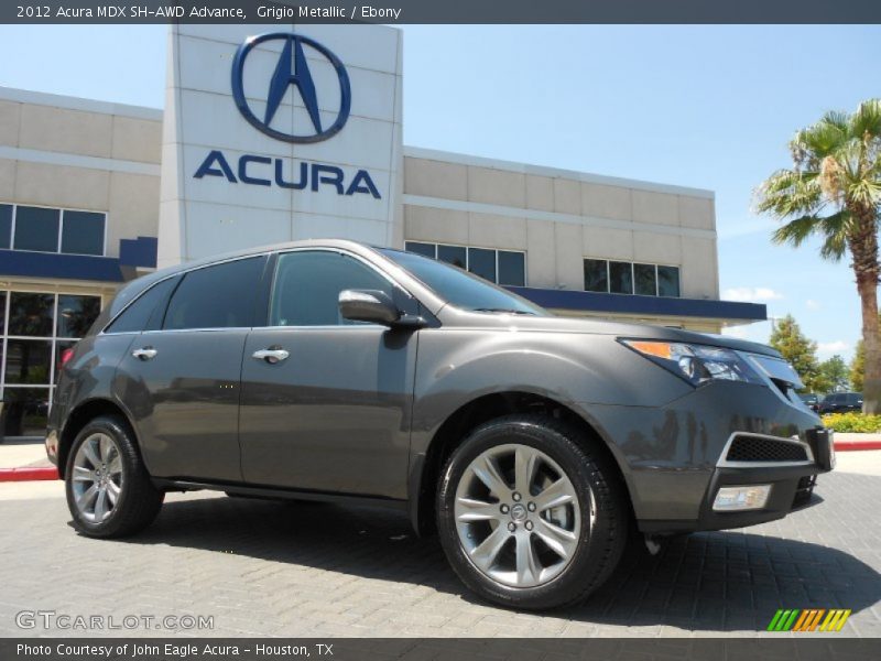 Grigio Metallic / Ebony 2012 Acura MDX SH-AWD Advance