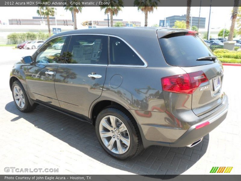 Grigio Metallic / Ebony 2012 Acura MDX SH-AWD Advance