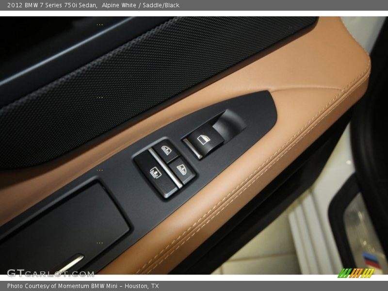 Alpine White / Saddle/Black 2012 BMW 7 Series 750i Sedan