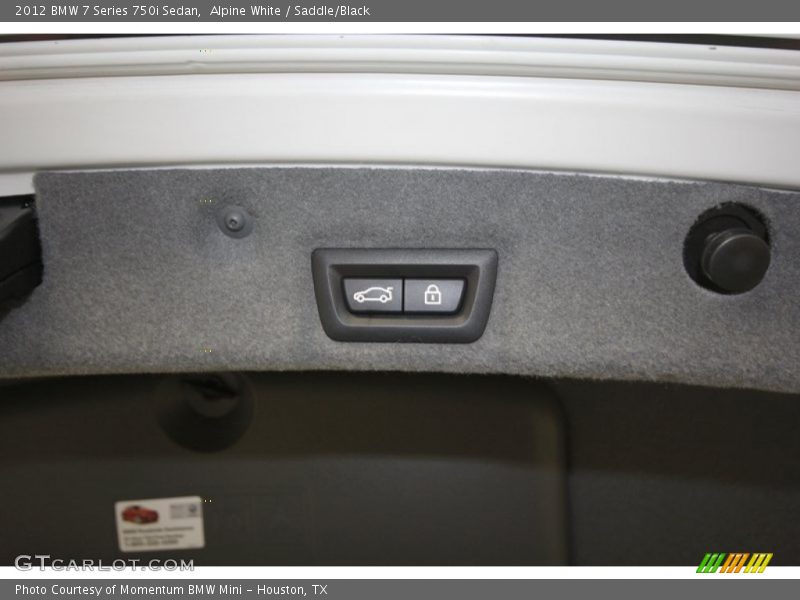 Alpine White / Saddle/Black 2012 BMW 7 Series 750i Sedan