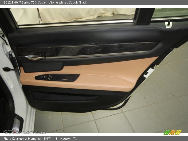 Alpine White / Saddle/Black 2012 BMW 7 Series 750i Sedan