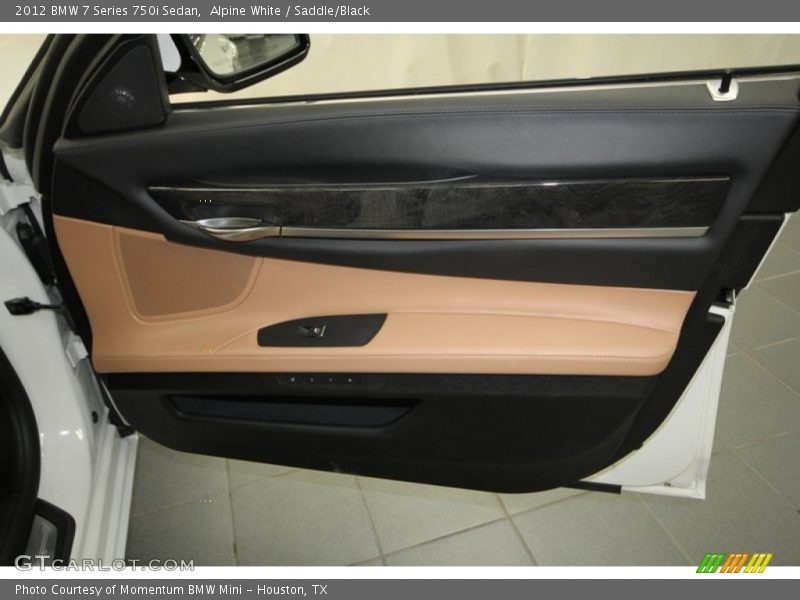 Alpine White / Saddle/Black 2012 BMW 7 Series 750i Sedan