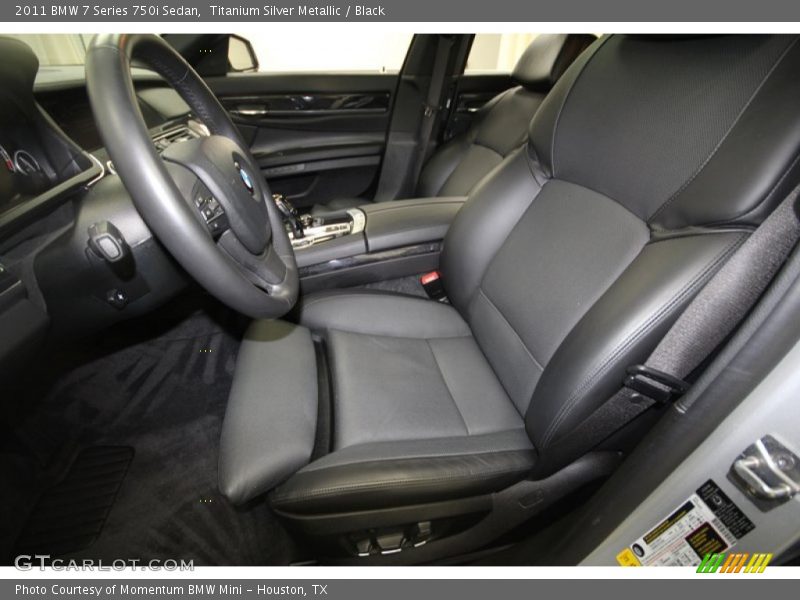 Titanium Silver Metallic / Black 2011 BMW 7 Series 750i Sedan