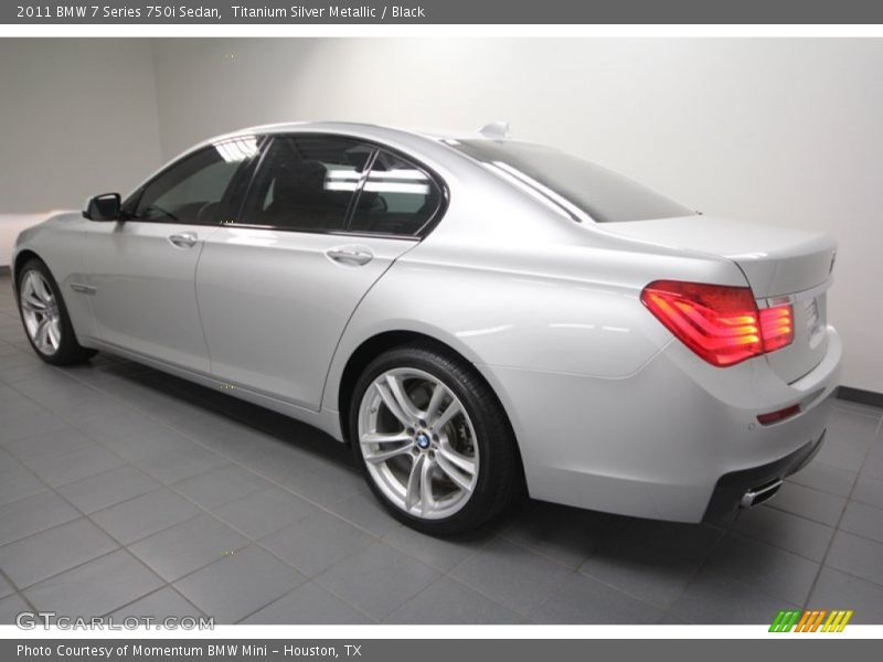 Titanium Silver Metallic / Black 2011 BMW 7 Series 750i Sedan