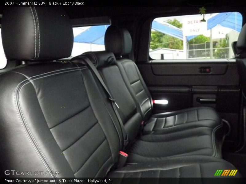 Rear Seat of 2007 H2 SUV