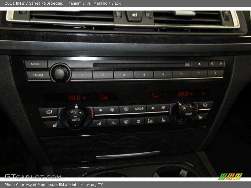 Titanium Silver Metallic / Black 2011 BMW 7 Series 750i Sedan