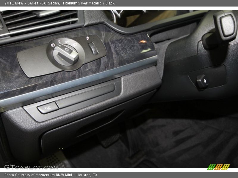 Titanium Silver Metallic / Black 2011 BMW 7 Series 750i Sedan