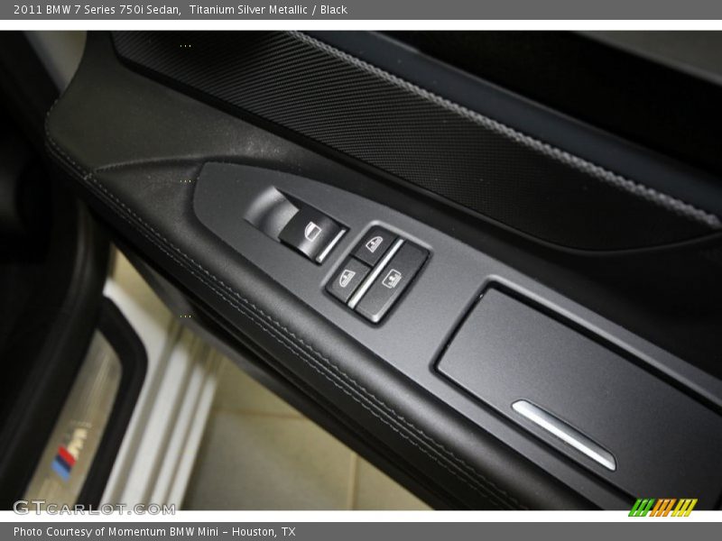 Titanium Silver Metallic / Black 2011 BMW 7 Series 750i Sedan