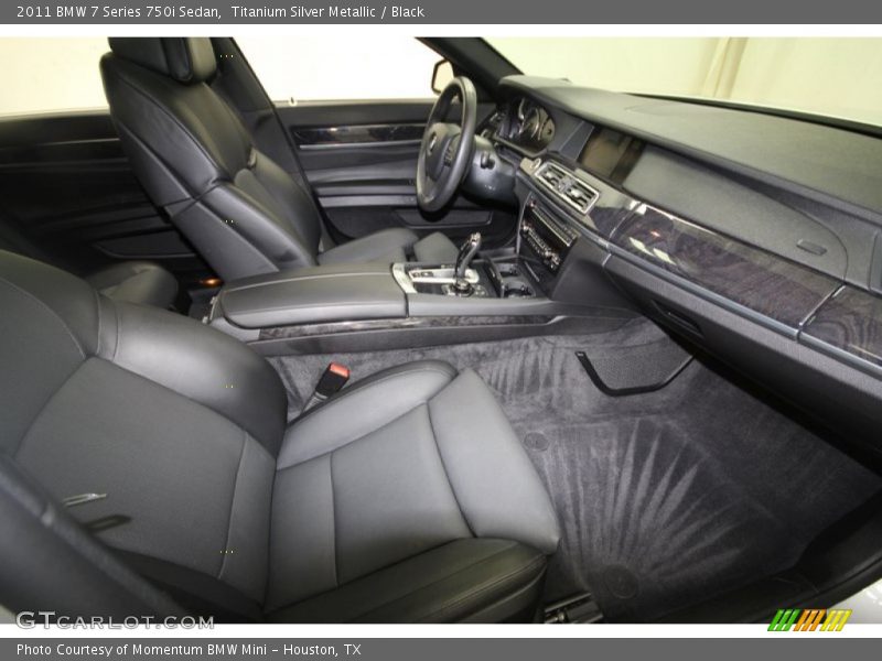 Titanium Silver Metallic / Black 2011 BMW 7 Series 750i Sedan