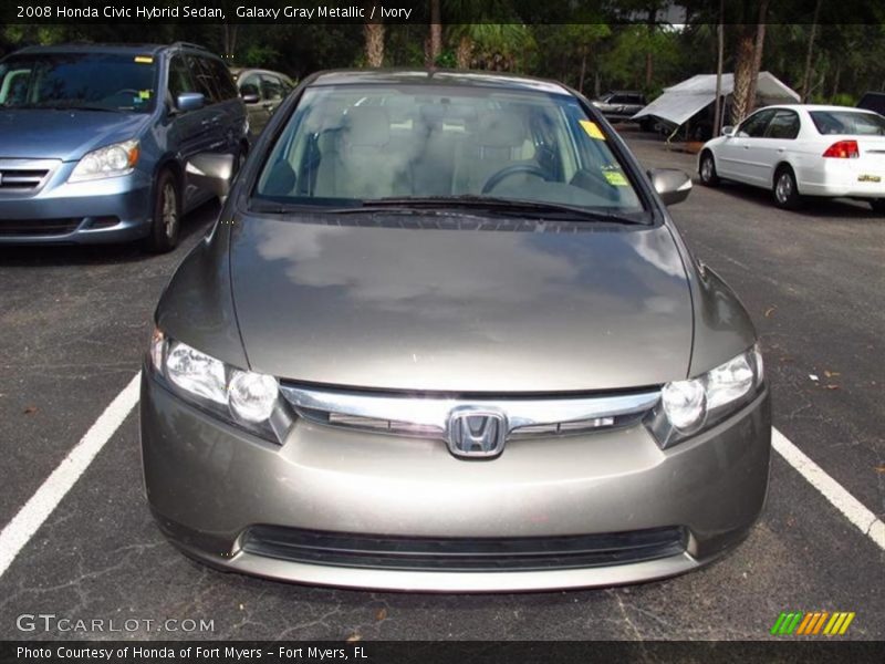 Galaxy Gray Metallic / Ivory 2008 Honda Civic Hybrid Sedan