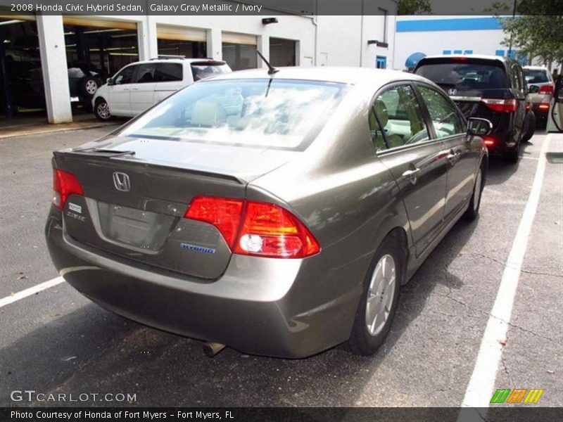 Galaxy Gray Metallic / Ivory 2008 Honda Civic Hybrid Sedan