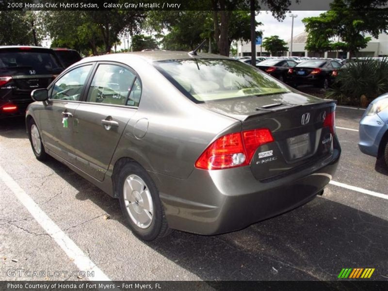 Galaxy Gray Metallic / Ivory 2008 Honda Civic Hybrid Sedan