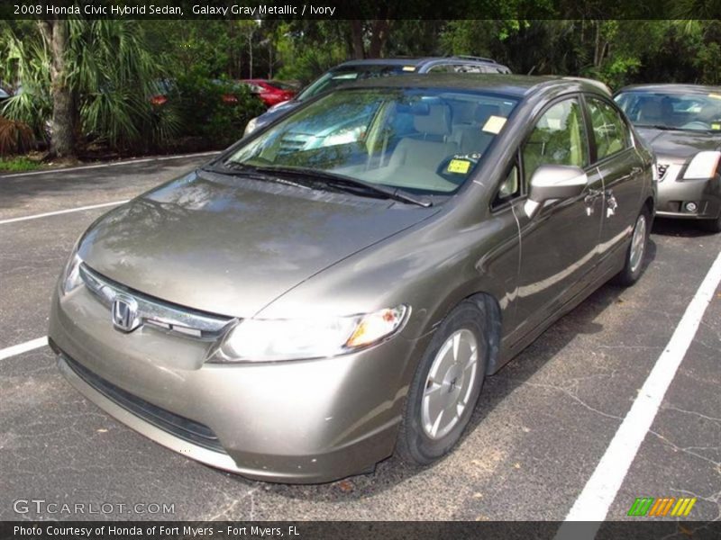 Galaxy Gray Metallic / Ivory 2008 Honda Civic Hybrid Sedan