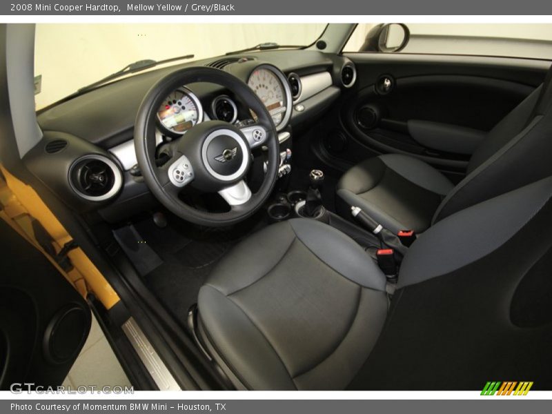 Mellow Yellow / Grey/Black 2008 Mini Cooper Hardtop