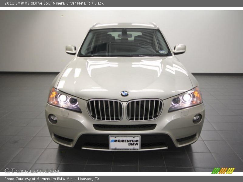 Mineral Silver Metallic / Black 2011 BMW X3 xDrive 35i