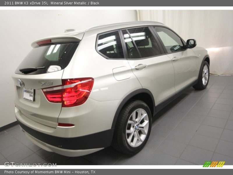 Mineral Silver Metallic / Black 2011 BMW X3 xDrive 35i