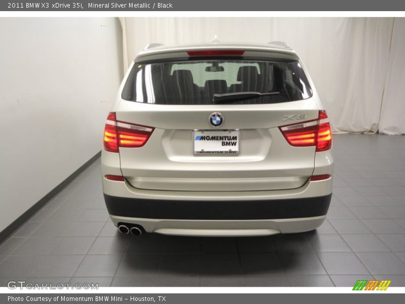 Mineral Silver Metallic / Black 2011 BMW X3 xDrive 35i