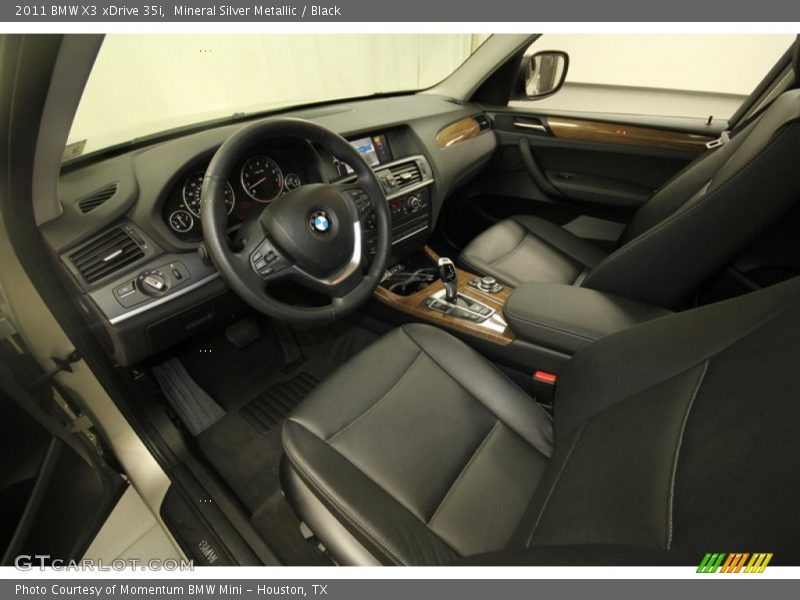 Black Interior - 2011 X3 xDrive 35i 