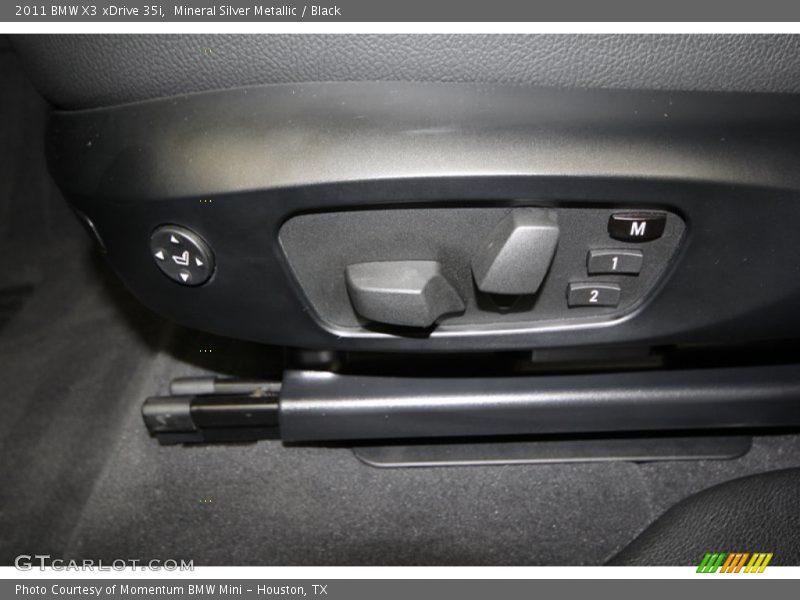 Mineral Silver Metallic / Black 2011 BMW X3 xDrive 35i