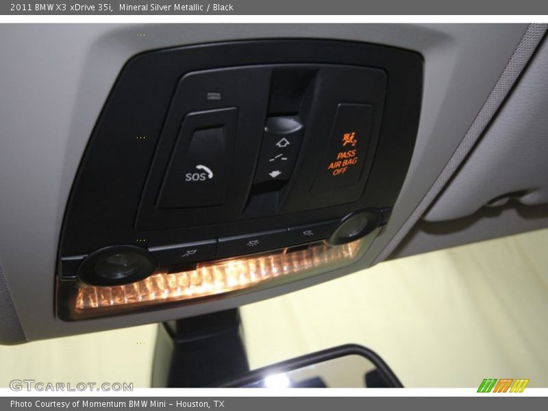 Mineral Silver Metallic / Black 2011 BMW X3 xDrive 35i