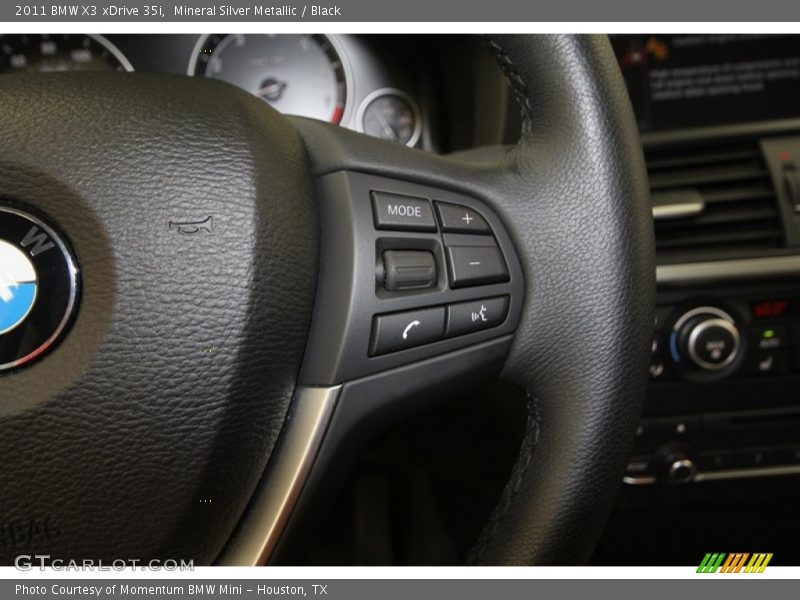 Mineral Silver Metallic / Black 2011 BMW X3 xDrive 35i