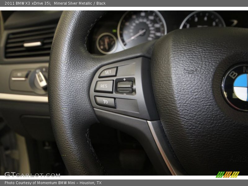 Mineral Silver Metallic / Black 2011 BMW X3 xDrive 35i