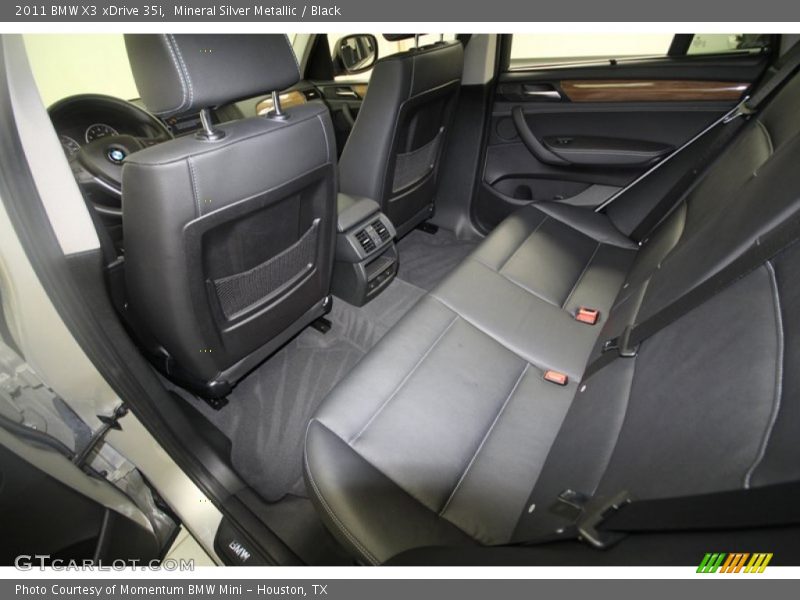 Rear Seat of 2011 X3 xDrive 35i