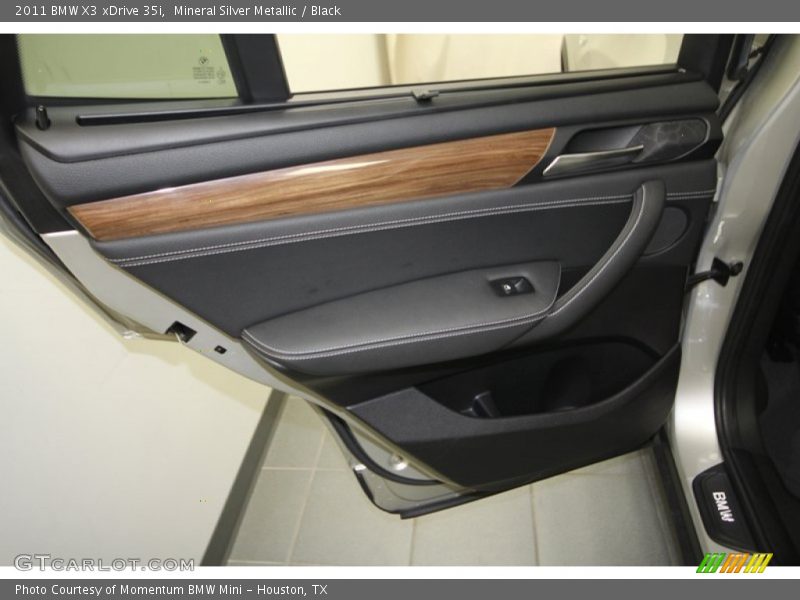 Mineral Silver Metallic / Black 2011 BMW X3 xDrive 35i