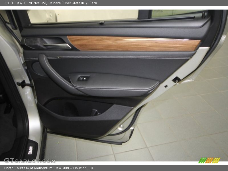 Mineral Silver Metallic / Black 2011 BMW X3 xDrive 35i