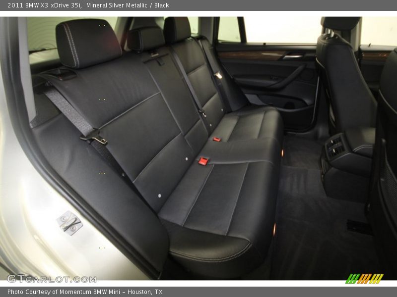 Rear Seat of 2011 X3 xDrive 35i