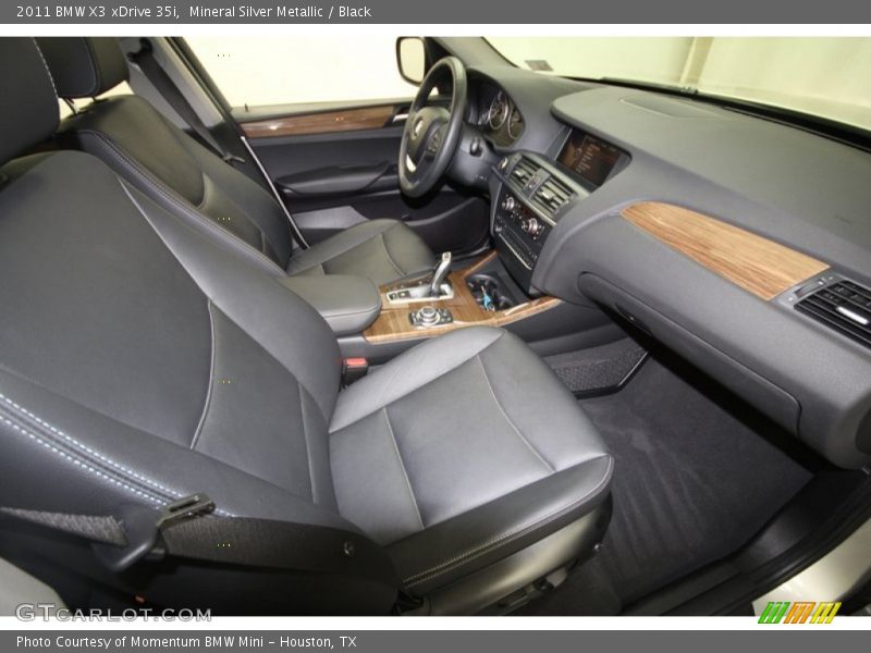 Mineral Silver Metallic / Black 2011 BMW X3 xDrive 35i