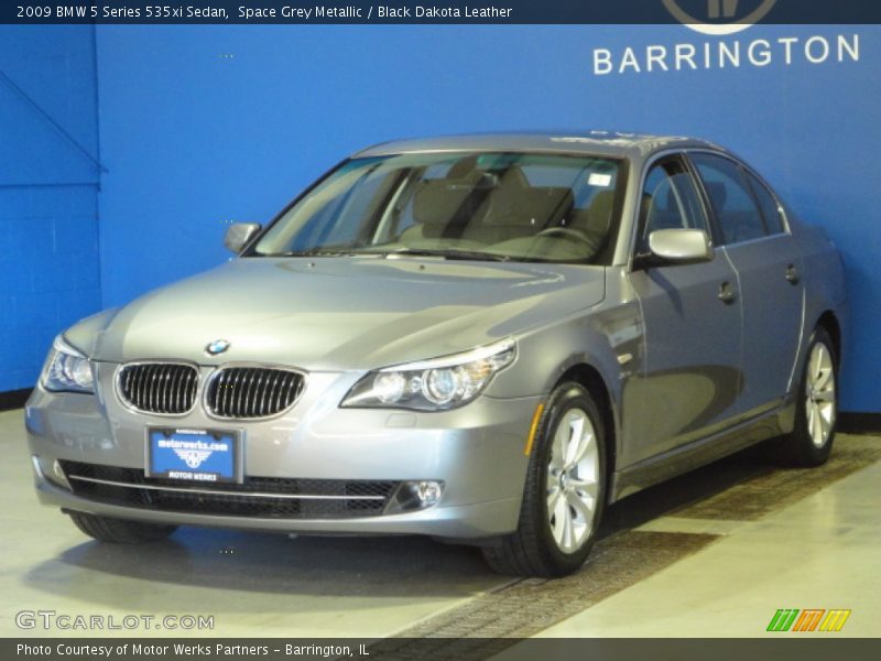 Space Grey Metallic / Black Dakota Leather 2009 BMW 5 Series 535xi Sedan