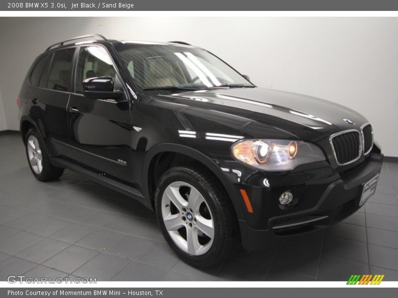 Jet Black / Sand Beige 2008 BMW X5 3.0si