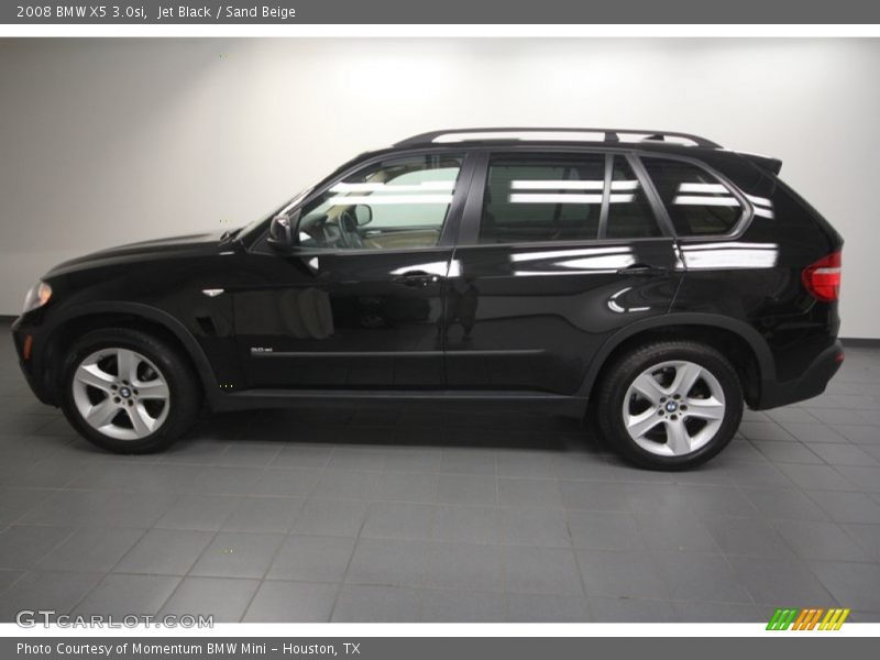 Jet Black / Sand Beige 2008 BMW X5 3.0si