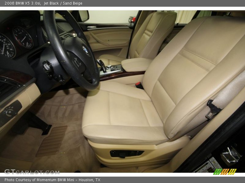 Jet Black / Sand Beige 2008 BMW X5 3.0si