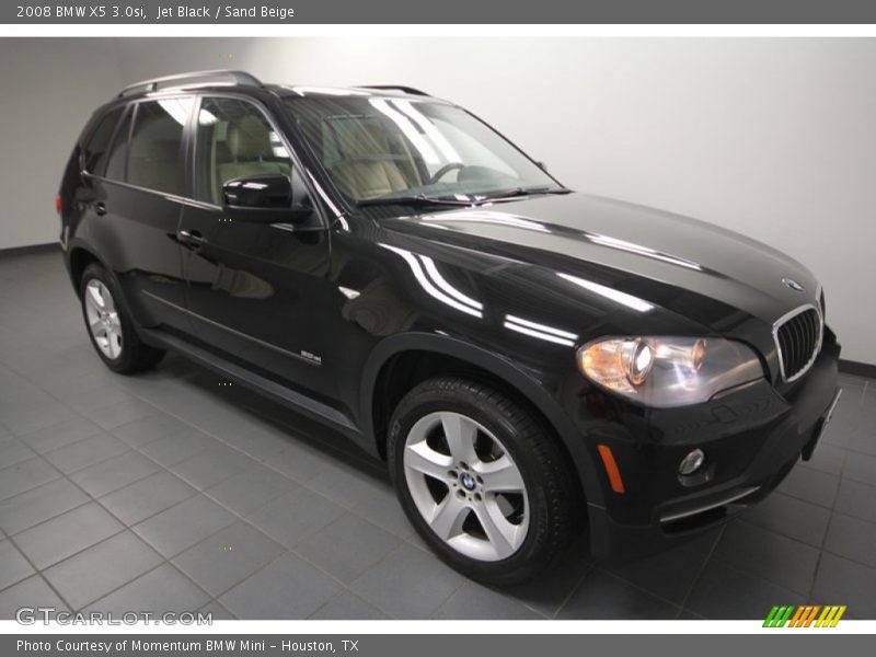 Jet Black / Sand Beige 2008 BMW X5 3.0si