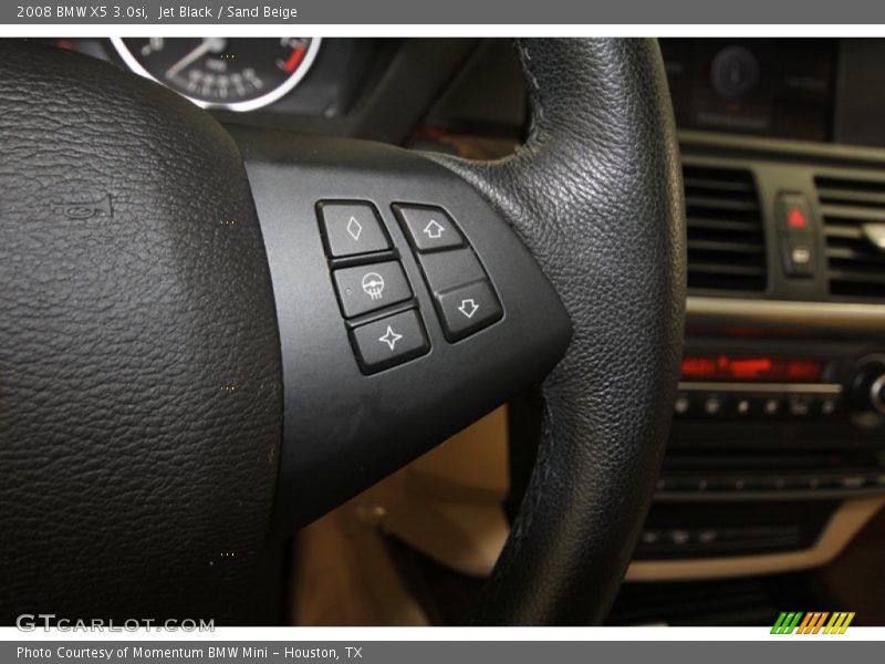 Jet Black / Sand Beige 2008 BMW X5 3.0si