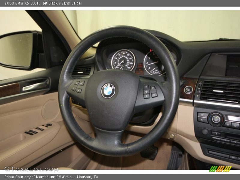 Jet Black / Sand Beige 2008 BMW X5 3.0si