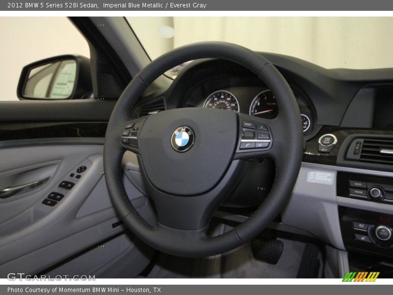 Imperial Blue Metallic / Everest Gray 2012 BMW 5 Series 528i Sedan