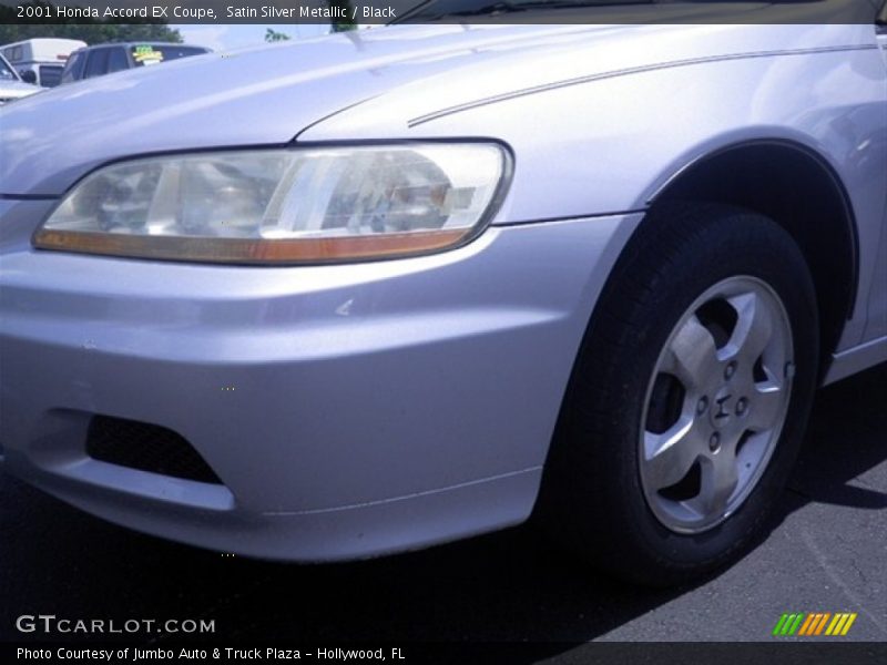 Satin Silver Metallic / Black 2001 Honda Accord EX Coupe