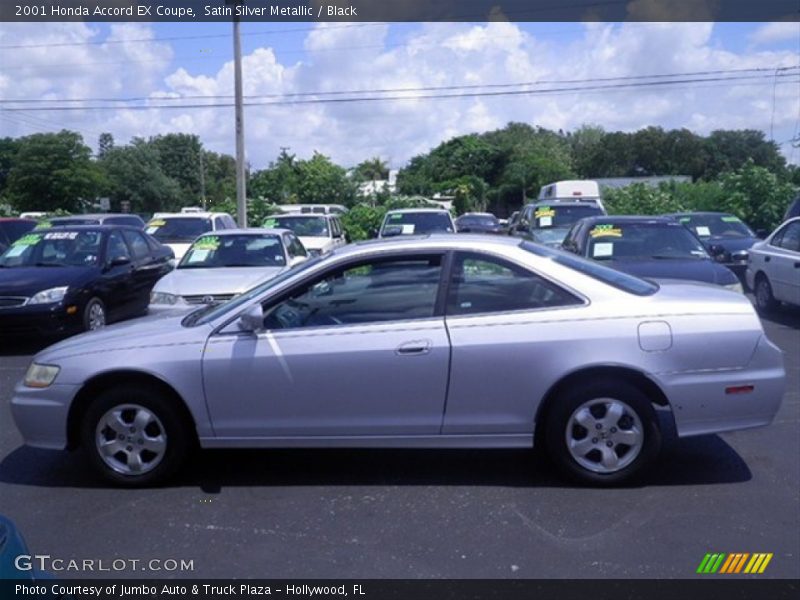 Satin Silver Metallic / Black 2001 Honda Accord EX Coupe